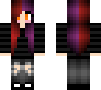 cute emo red to purple