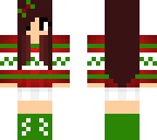 girl in christmast swetter