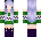 green cat girl