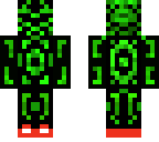 green guy with nikes on