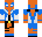 orange and blue deadpool