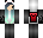 panda shadow with backpack