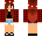 plaid jacket with red flowers