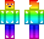 rainbow block man