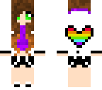 rainbow heart girl