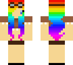 rainbow steampunk girl