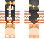 black hair girl flower crown