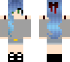 blue haired girl
