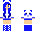 blue panda girl