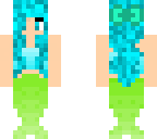 cute blue mermaid