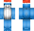 edited whale with a santa hat