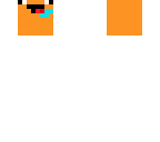 floating orange derp head