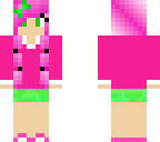 girl with pink hair