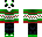 green christmas panda