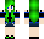 green hair girl