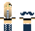 mustache girl
