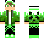 panda boy in green