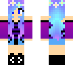 purple cute girl