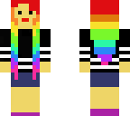 rainbow hair girl