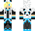 blonde blue panda boy