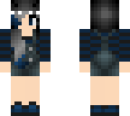 blue emo shark girl