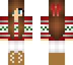 christmas brunette