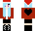 christmas girl with blue hair