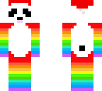 christmas rainbow pandas