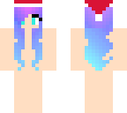 cotton candy edit with christmas hat
