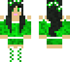 cute green flower girl