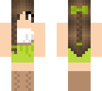 green dress