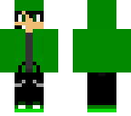 green hoodie