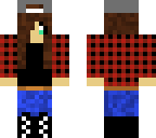 plaid shirt girl