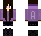 purple hoodie girl