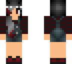 red emo shark girl