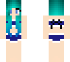 blue bikini girl