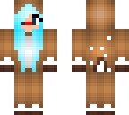 blue hair reindeer girl 