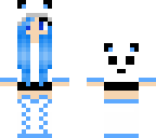 blue panda girl
