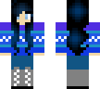 blue winter girl