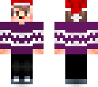 christmas skin purple