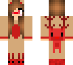 red reindeer onesie for girls