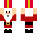 santa holding a present