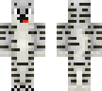 white tiger with smile