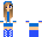 blue cool girl