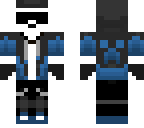 blue cool panda skater
