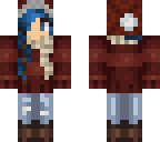 blue hair winter edit