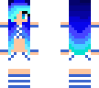 blue outfit