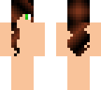 brown hair green eyes skin base
