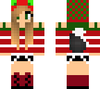 christmas wolf girl