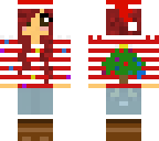 egg santa hat